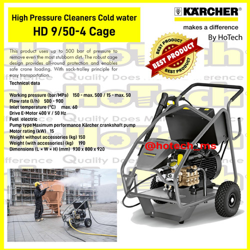 [EZM.5601252] KARCHER HIGH PRESSURE CLEANER HD 9/50-4 Cage PROFESSIONAL SERIES