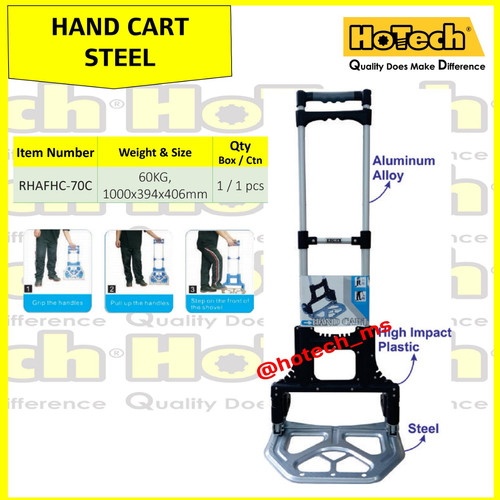 [EZM.5601264] Hand Cart, Steel 60 Kg | ALAT ANGKUT BARANG KAPASITAS 60 KG | Trolley
