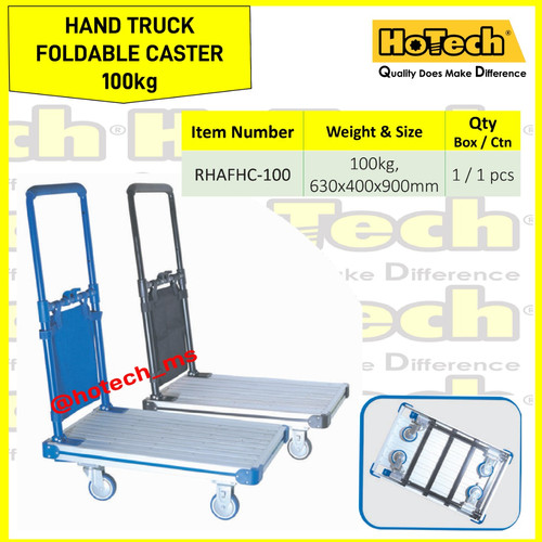 [EZM.5601267] Hand Truck Foldable Caster 100 Kg | Alat Angkut Barang Kapasitas 100Kg