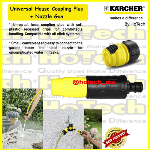 [EZM.5601280] Karcher Spray Nozzle Mini + Connector Universal Hose Coupling