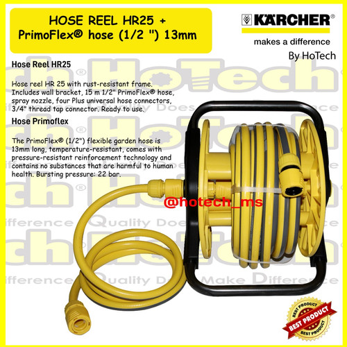 [EZM.5601292] Karcher HR 25 + Selang Air 1/2"-1M | Selang Air Gulungan HR 25 Karcher