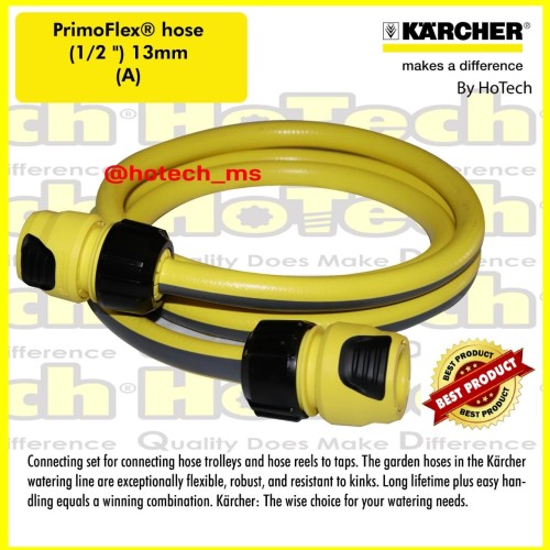 [EZM.5601298] Selang Air 1/2" Primoflex Hose Set 6M & Universal Hose Coupling