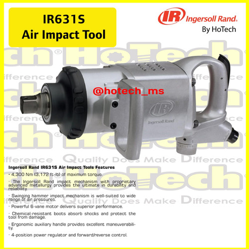 [EZM.5601302] Air Tools IR-631S 1" Sq| Ingersoll Rand | HEAVY DUTY AIR IMPACT WRENCH