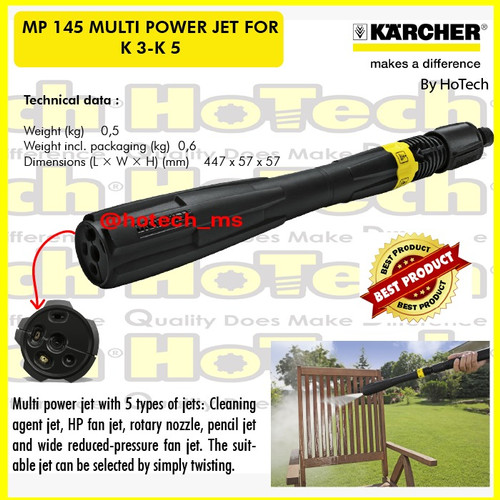 [EZM.5601304] Karcher MP 145 Multi Power Jet For K 3 | K 4 | K 5