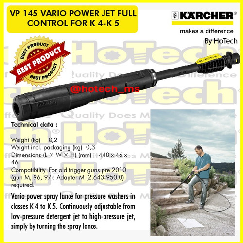[EZM.5601305] Karcher VP 145 Vario Power Jet Full Control For K 4 - K 7