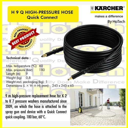 [EZM.5601306] H 9 Q HIGH-PRESSURE HOSE Quick Connect | Karcher High Pressure Hose H9