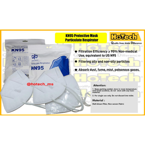 [EZM.5601310] Masker Particulate Respirator N95 | KN95 Protective Mask | Masker KN95
