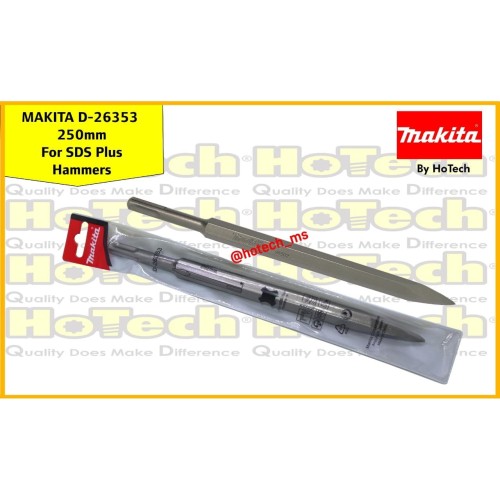 [EZM.5601334] Makita Mata Pahat Chisel 250 mm | SDS+ Pointed Chisel 250 mm Makita