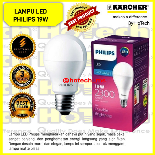[EZM.5601340] Lampu LED Philips 19w Putih White Bohlam 19w Promo Termurah
