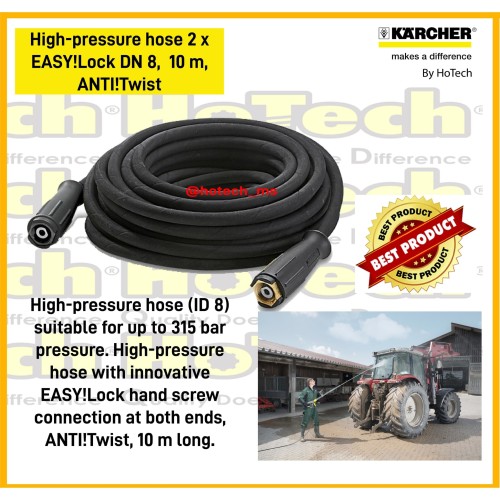 [EZM.5601357] Karcher High-pressure hose, 10 m, ID 8, 315 bar, extension