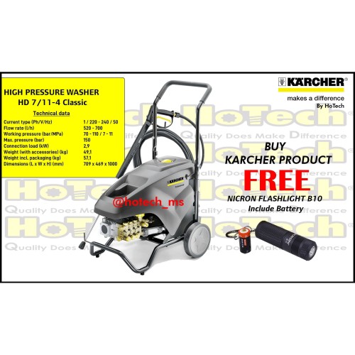 [EZM.5601363] Karcher Professional | High Pressure Washer HD 7/11-4 Classic