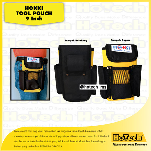 [EZM.5601369] HOKKI Professional Tool Bag Size 9" | Tas Pinggang Peralatan Kerja