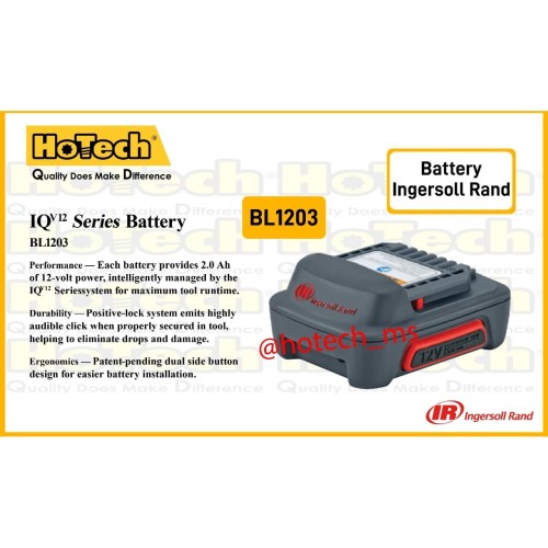 [EZM.5601377] Battery Pack 12V Lithium-Ion Battery 2.0Ah - IQV12 Series - BL1203
