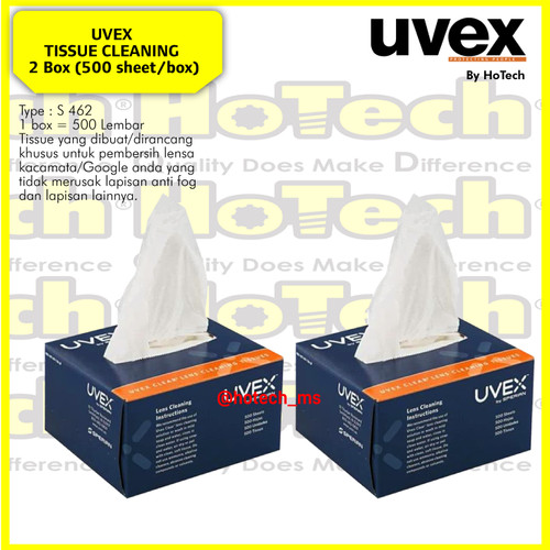 [EZM.5601384] UVEX | Safety Glasses Cleaning Tissue | 1008 Lens Cleaning Paket 2 Box