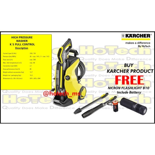 [EZM.5601386] Mesin Cuci Mobil | Karcher K 5 Full Control | High Pressure Washer
