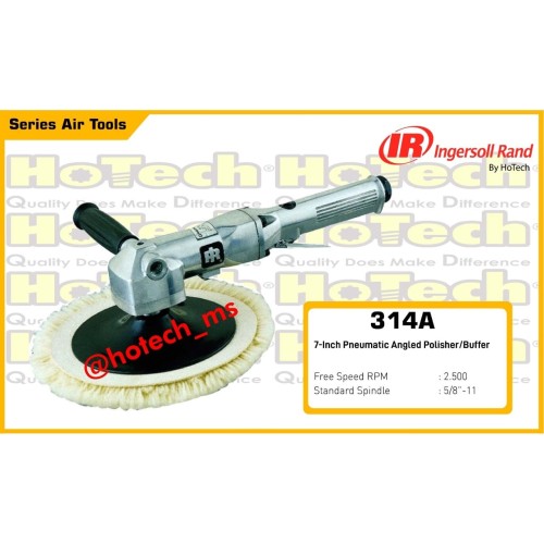 [EZM.5601407] Ingersoll Rand | 314A | Pad 7-Inch Pneumatic Angled Polisher / Buffer