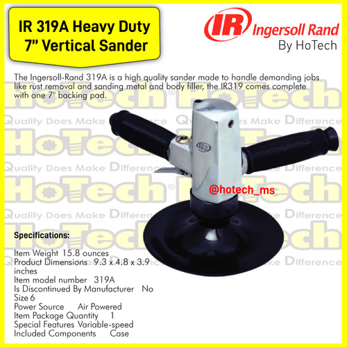 [EZM.5601409] Ingersoll Rand |319A | Heavy Duty 7-Inch Vertical Sander