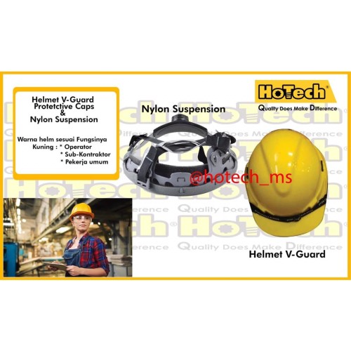 [EZM.5601424] Helm Proyek | Safety Helmet | Nylon Suspension Rotation Yellow Colour