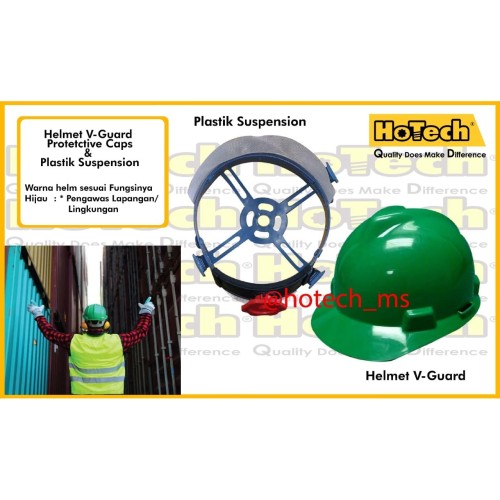 [EZM.5601425] Helm Proyek | Safety Helmet | Plastic Suspension Standard | Green