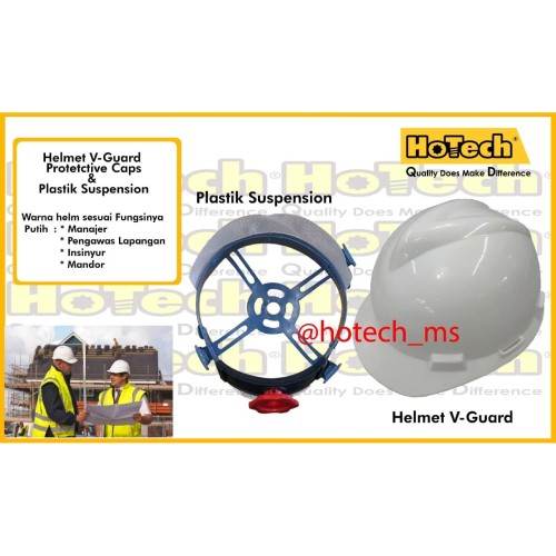 [EZM.5601432] Helm Proyek | Safety Helmet | Plastic Suspension Standard | White