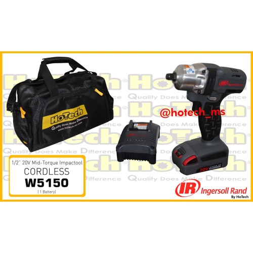 [EZM.5601457] Mesin Impact Wrench Cordless (Battery) 20V 1/2" IR-W5150-20V-K1