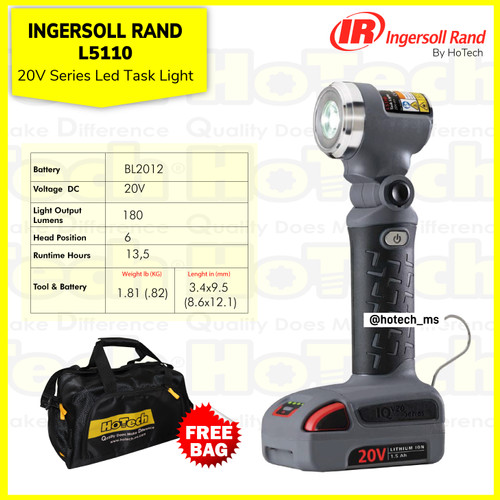 [EZM.5601468] IR-L5110-20V-K1| Merk Ingersoll Rand | Senter LED Flashlight 20V