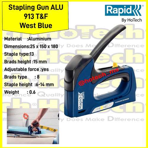 [EZM.5601579] Staples Gun | RAPID | ALU913 Dual Staple Gun Aluminium Body Original