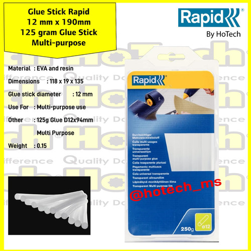 [EZM.5601591] Asli Isi Lem Tembak Refill (kecil) / RAPID /12mm x 190mm