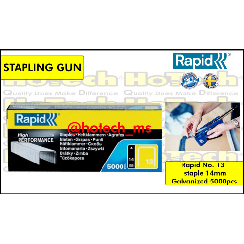 [EZM.5601623] RAPID | STAPLES 13/14MM GALVANISED, 5000 PCS