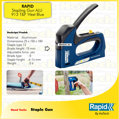 [EZM.5601628] RAPID ALU 913 | ALU913| STAPLING GUN ALU 913 Blister | Staple Gun