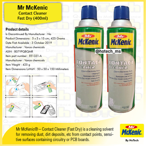 [EZM.5601690] Mr McKenic | Contact Cleaner 400ml | EE1331-A