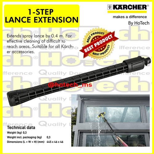 [EZM.5601704] Karcher 1 Step Extension Lance For K1- K5 High Pressure Cleaner