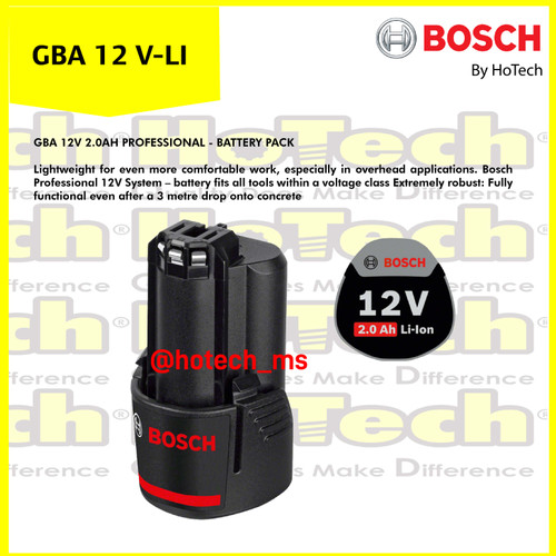[EZM.5601705] BOSCH | GBA 12 V-LI Professional | Battery 12V 3.0 Ah