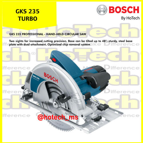 [EZM.5601707] BOSCH | GKS 235 TURBO | Gergaji Sirkular Genggam