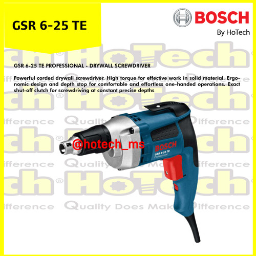 [EZM.5601714] BOSCH | GSR 6-25 TE | MESIN BOR OBENG GSR6-25TE SCREWDRIVER
