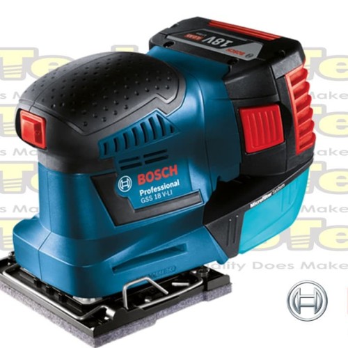 [EZM.5601722] BOSCH Sander GSS 18 V-LI (SOLO) | Mesin Amplas Tanpa Kabel | UNIT ONLY