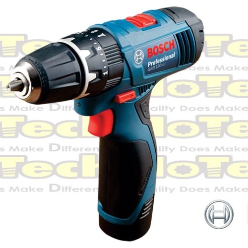 [EZM.5601733] BOSCH | GSB 120-LI | Combi Tanpa Kabel | Battery 2 X 1.5 Ah & Charger