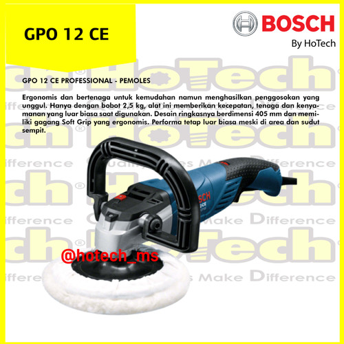 [EZM.5601744] GPO 12 CE BOSCH | Mesin Poles Bosch GPO 12 CE Professional
