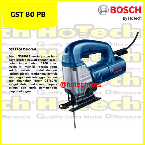 [EZM.5601747] BOSCH | GST 80 PB | Gergaji ukir Bosch | Mesin Jig Saw Bosch GST 90 BE