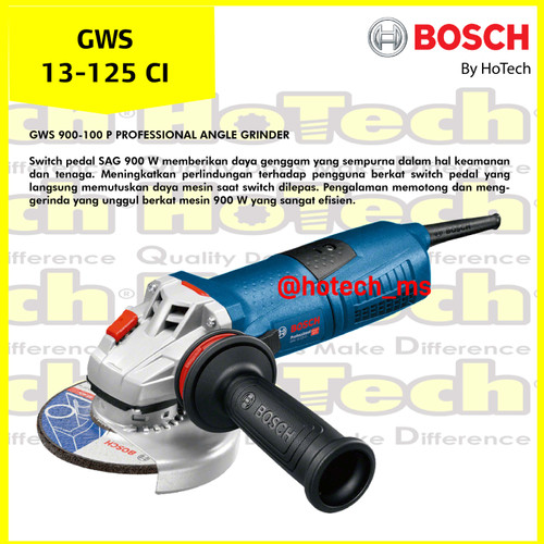[EZM.5601757] BOSCH Small Angle Grinder GWS 13-125 CI | Gerinda Tangan 5" GWS 13-125
