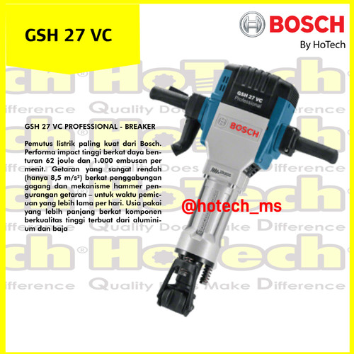 [EZM.5601760] BOSCH | GSH 27 VC BOSCH | Breaker Bosch