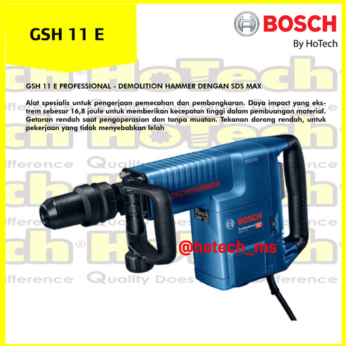 [EZM.5601762] BOSCH GSH 11 E | Demolition Hammer dengan SDS-max Bosch GSH 11 E
