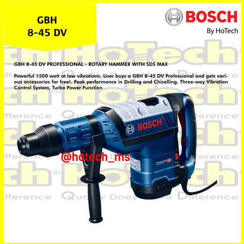 [EZM.5601763] BOSCH | GBH 8-45 DV | Rotary Hammer dengan SDS-max Bosch