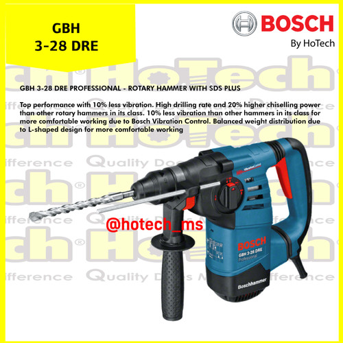 [EZM.5601765] BOSCH | GBH 3-28 DRE | Rotary Hammer dengan SDS-plus Bosch| MESIN BOR