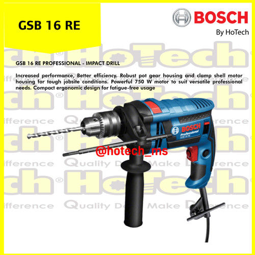 [EZM.5601774] BOSCH Hand Drill | GSB 16 | GSB16 | Mesin Bor Tembok