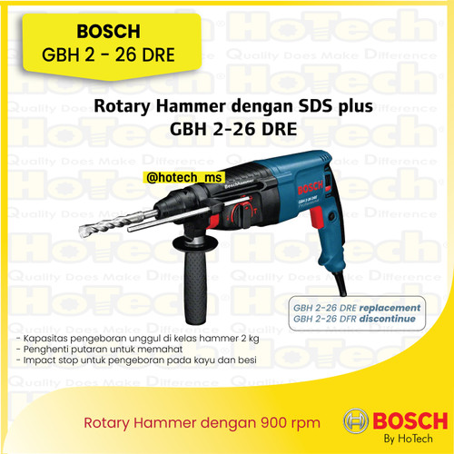 [EZM.5601776] Bosch Rottary Hammer | GBH 2-26 DFR | GBH2-26DFR | Mesin Bor Tembok