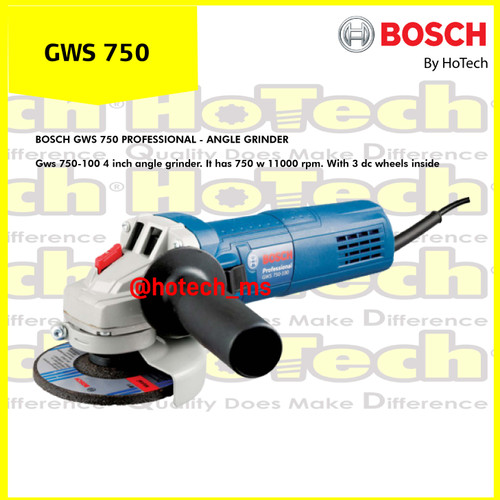 [EZM.5601782] Mesin Hand Grinder 4" Bosch GWS 7-100 | GWS7-100