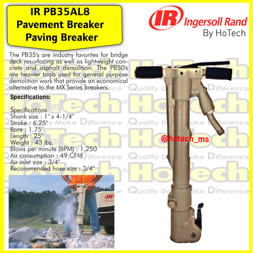 [EZM.5601790] Ingersoll Rand | PB35AL8 | Pavement Breaker | Paving Breaker