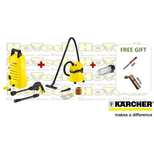 [EZM.5601796] Karcher Paket Hemat | K1 Car + WD 2 Vacuum + Water Filter | Free Gift