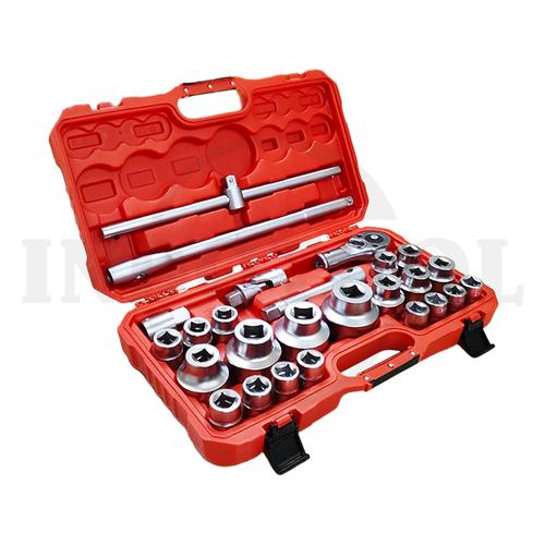 [EZM.5200003] 26 Pcs Kunci Sock Set 3/4" dan 1" 6 PT MAXPOWER